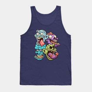 Zombie heads Tank Top